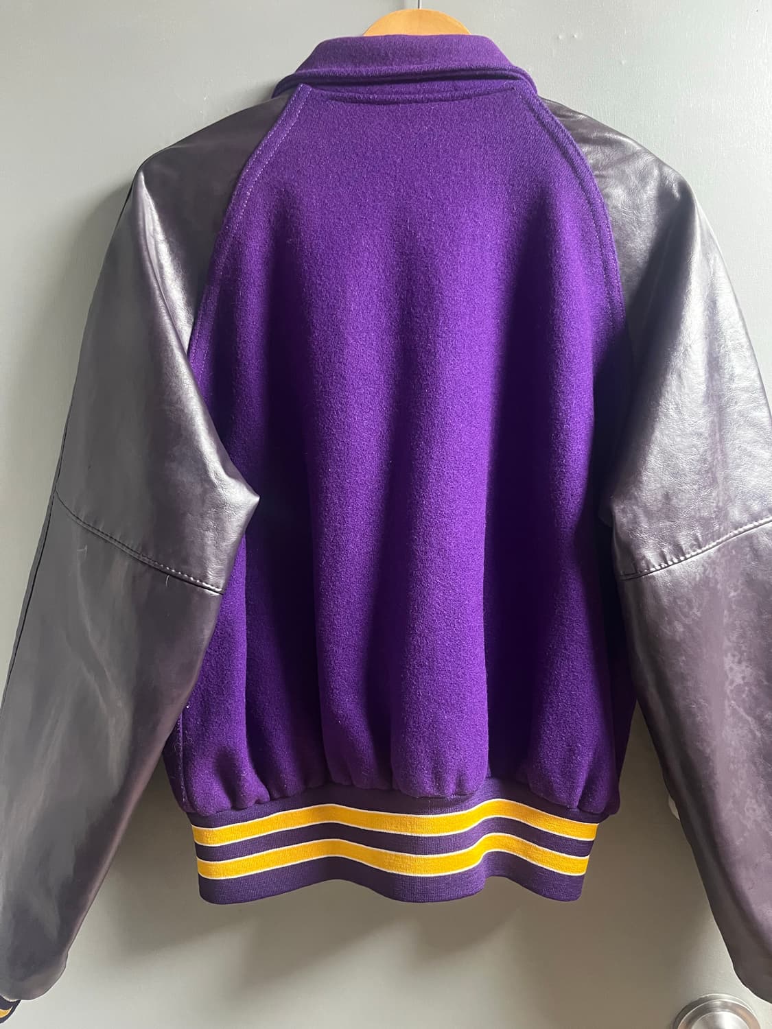 빈티지 소가죽 바시티 자켓 상품이미지2