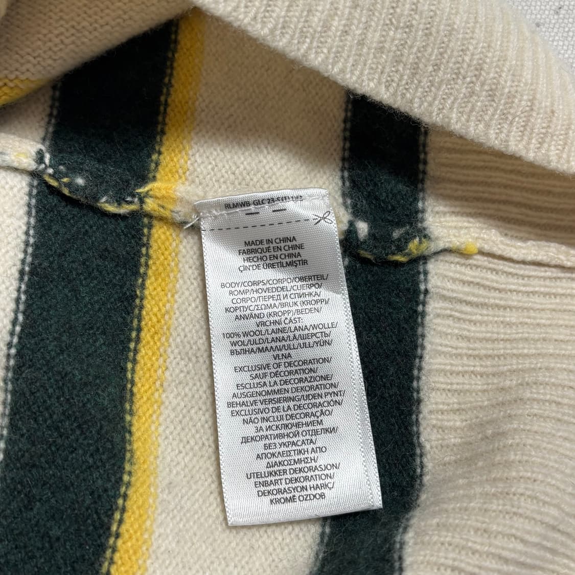 L 폴로랄프로렌 네이비 포니 스트라이프 울 니트 상품이미지5