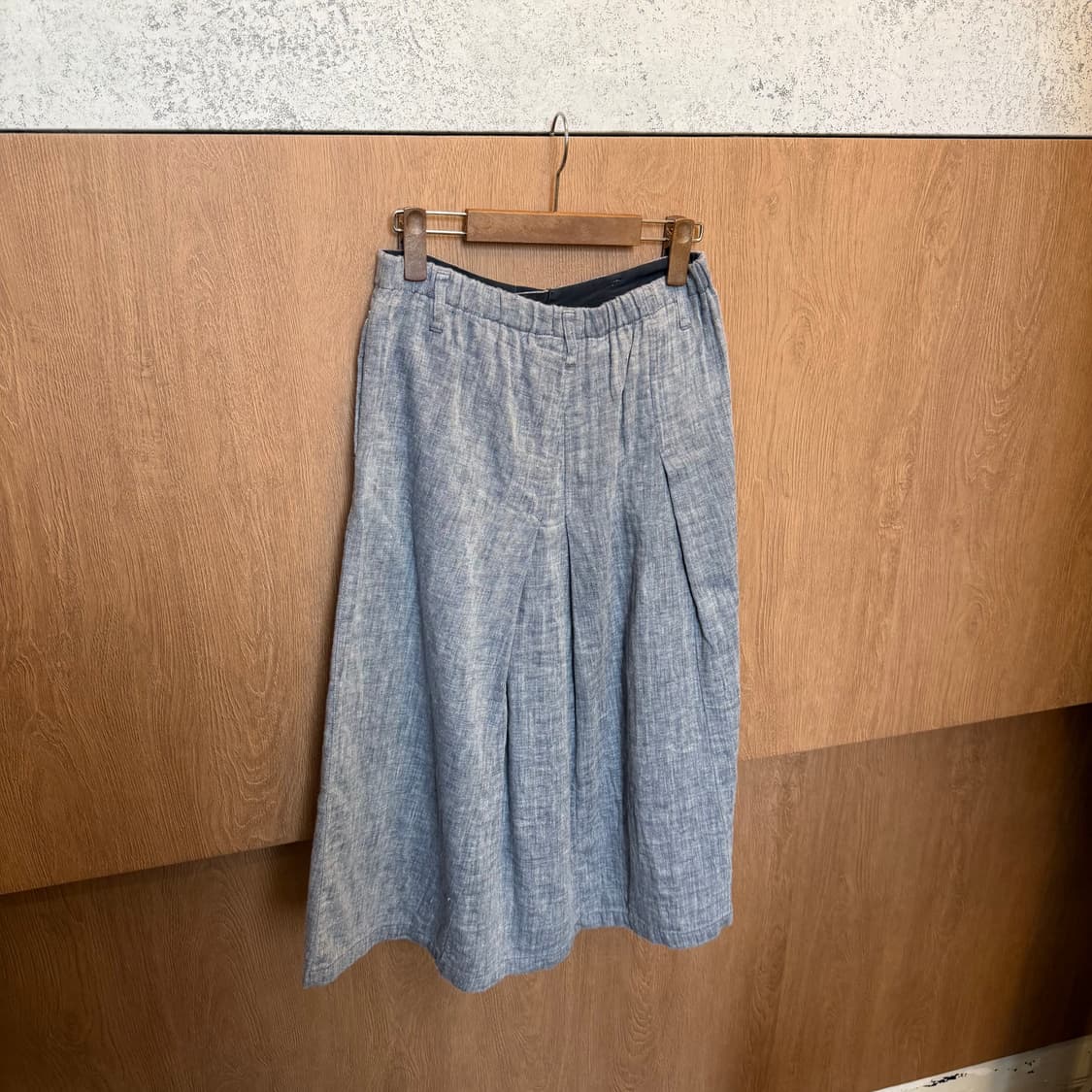 이세이미야케 플랜테이션 롱 스커트 턱 플리츠 밴딩 디테일 A라인 그레이 상품이미지2