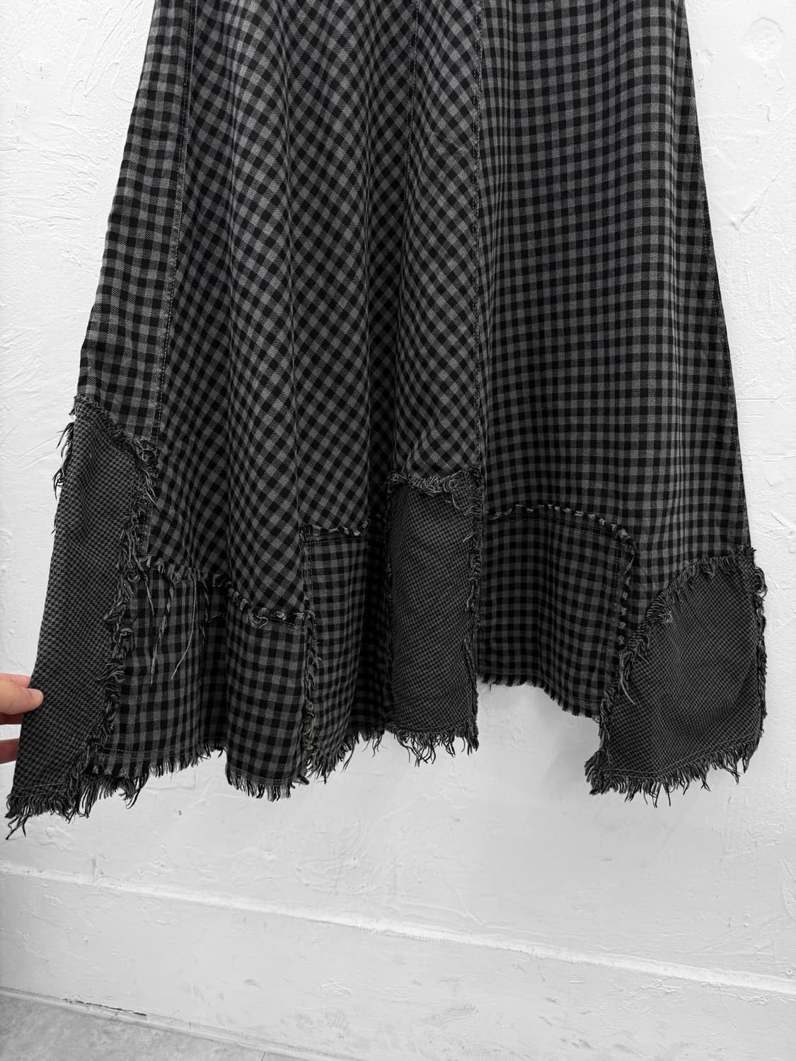 ozone rocks 컷오프 체크 플레어 스커트 상품이미지8