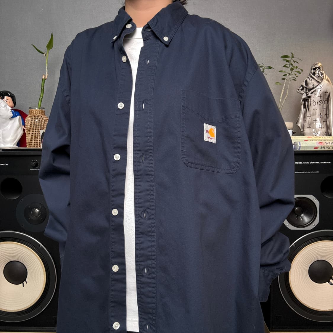 칼하트 네이비셔츠 상품이미지1