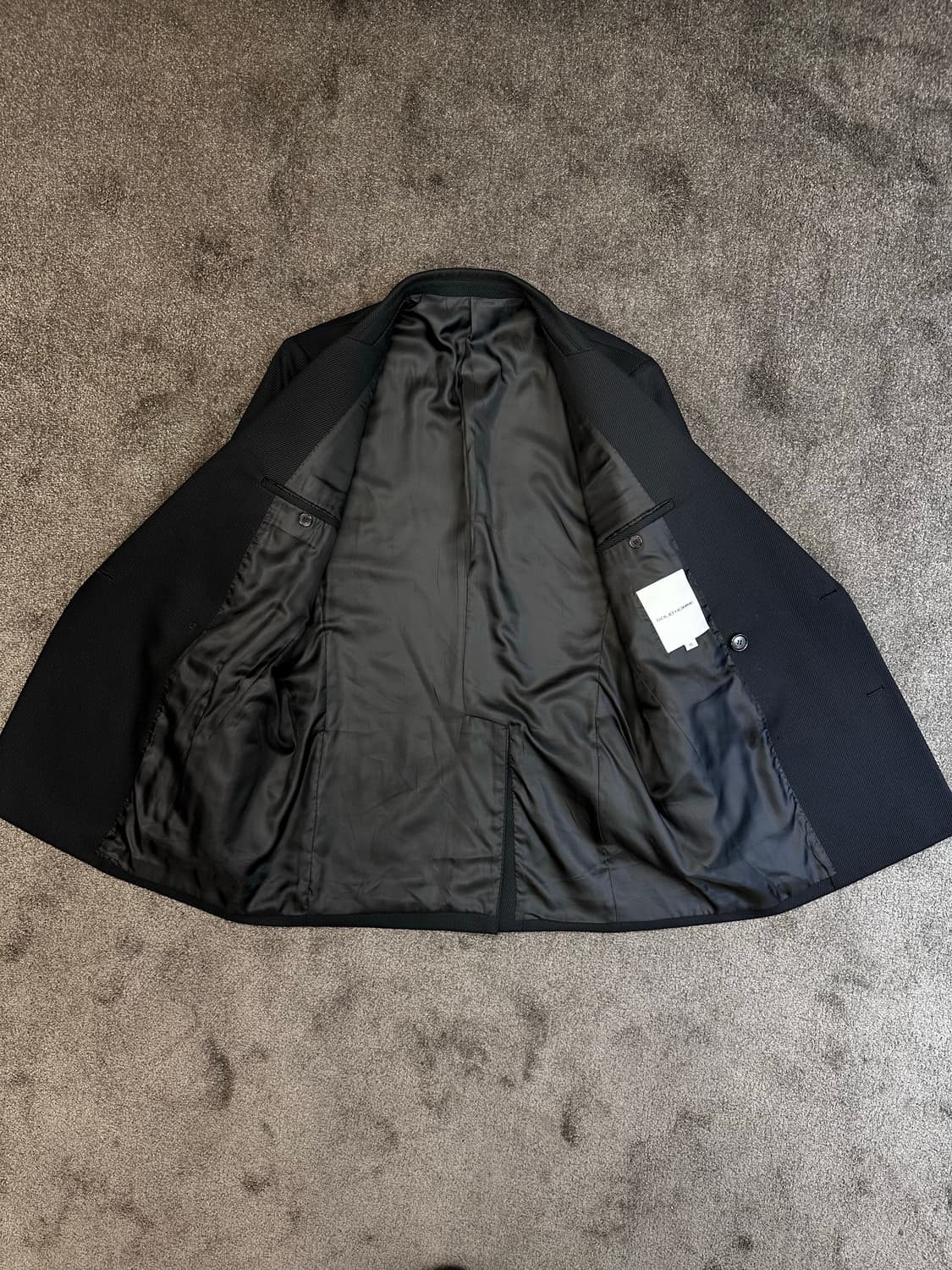 솔리드 옴므 블랙 더블 브레스트 블레이저 46 [L] 상품이미지2