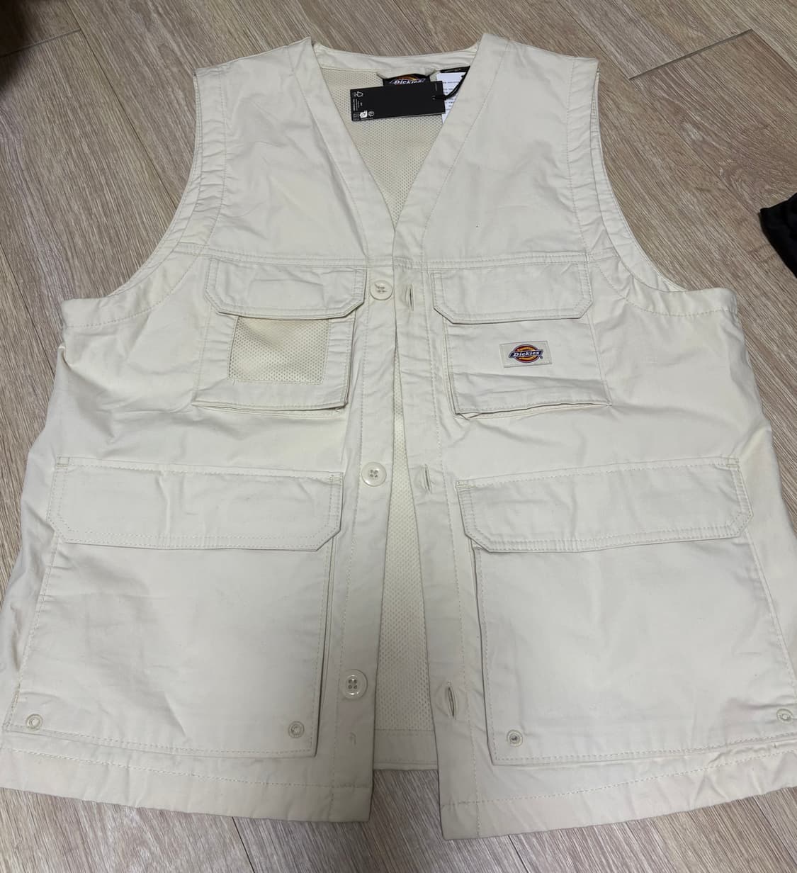 디키즈 포켓 베스트 아이보리 (택달려있습니다 실착X) 상품이미지1