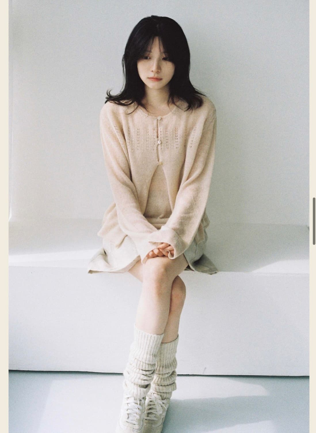 스너그눅 mellow cardigan 핑크 새상품 상품이미지2