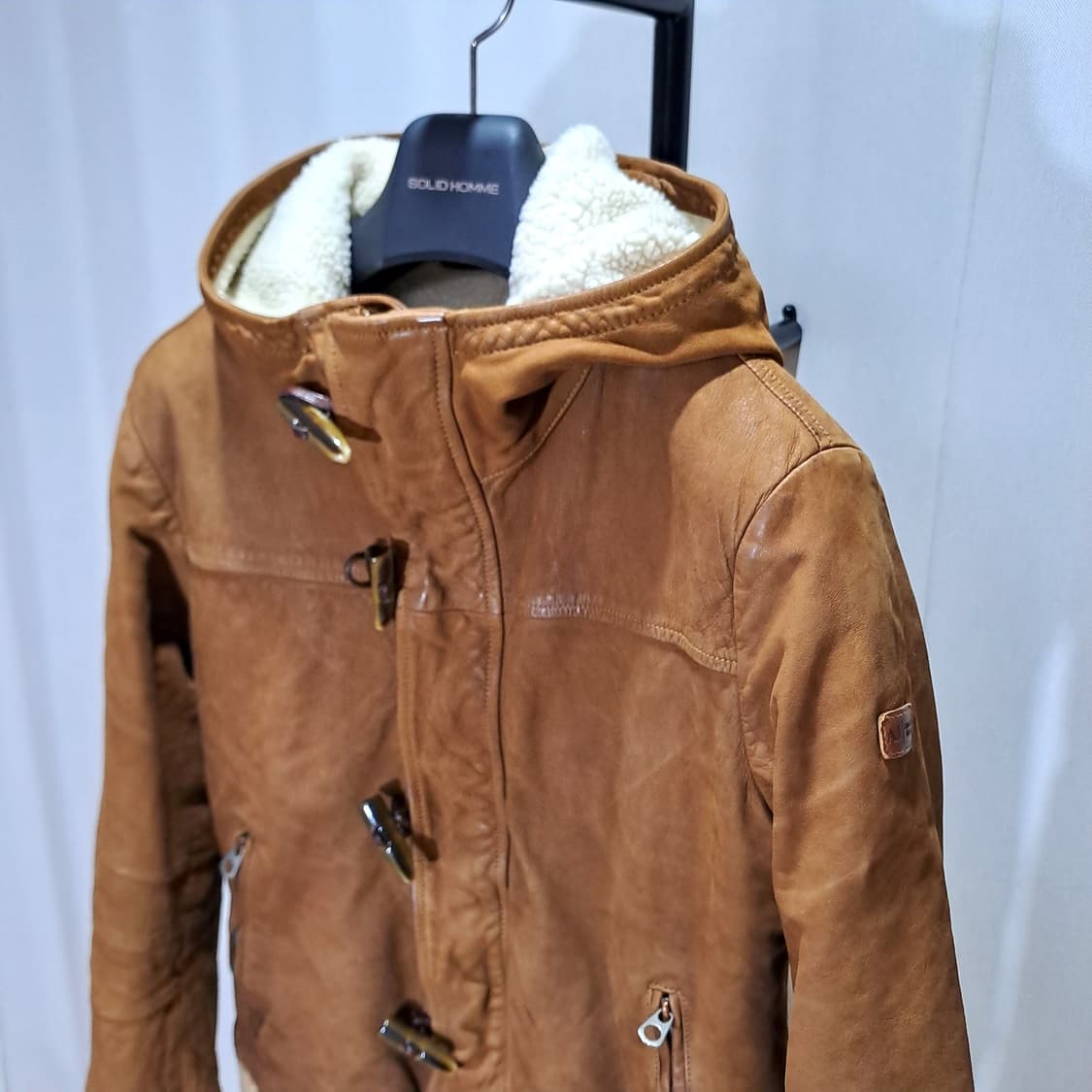 (택포) 아르마니진 고트스킨 후드 무스탕 48 B813 상품이미지3