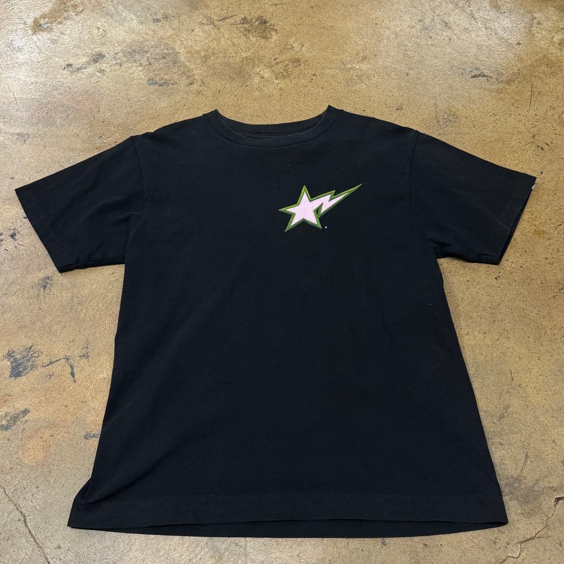 베이프 블랙 딸기우유 핑크 스타 반팔 티셔츠 상품이미지2