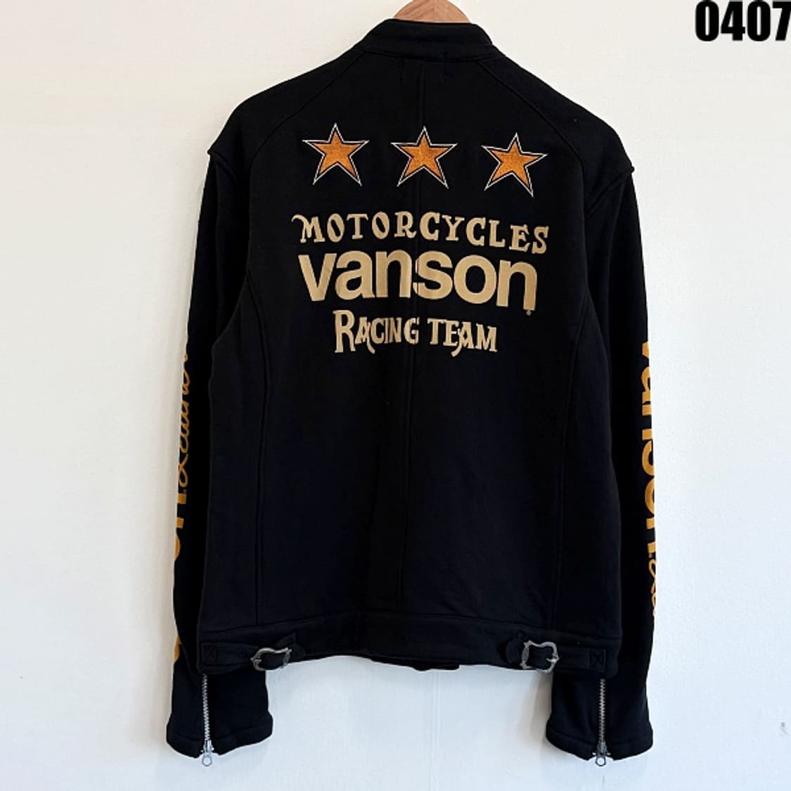 밴슨(VANSON) 코튼 라이더 스타일 집업 자켓 XL 0407 상품이미지10