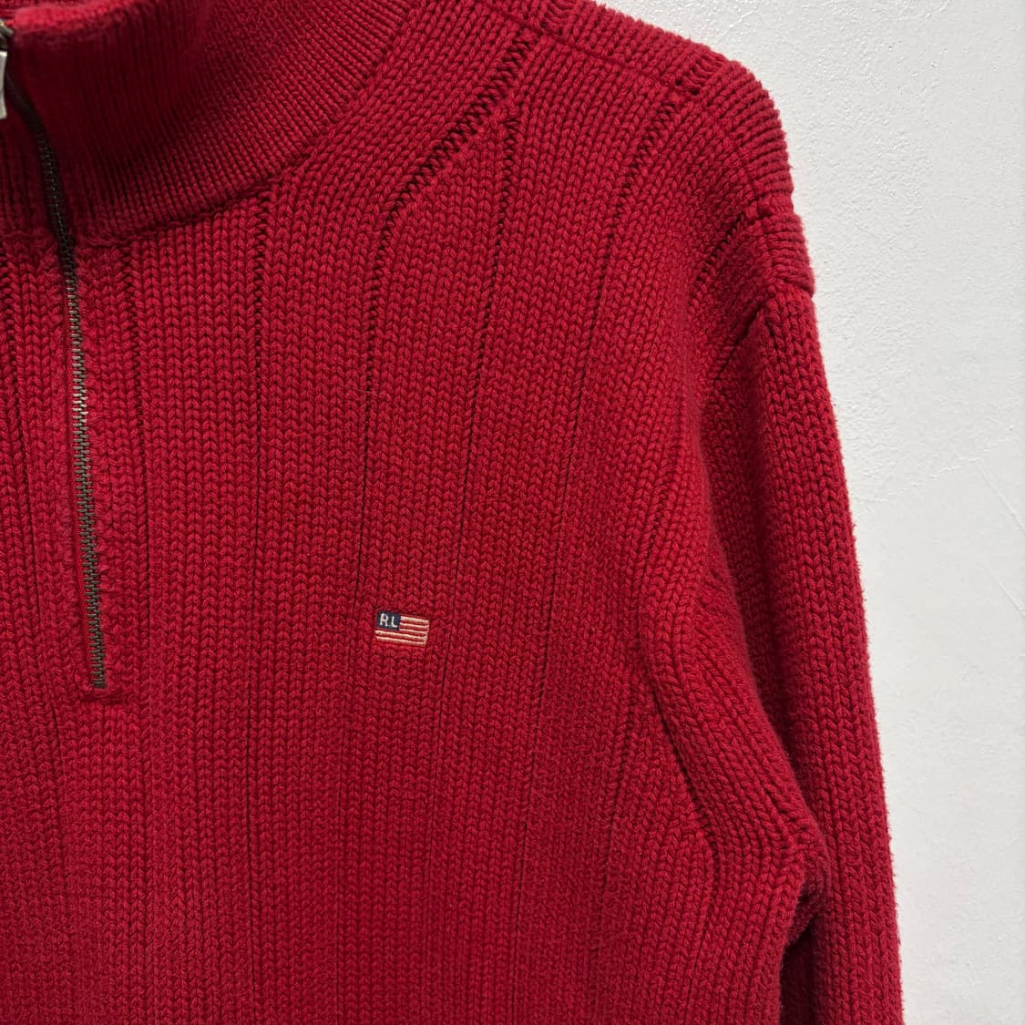 폴로 진스 헤비코튼 쿼터집 니트 상품이미지3