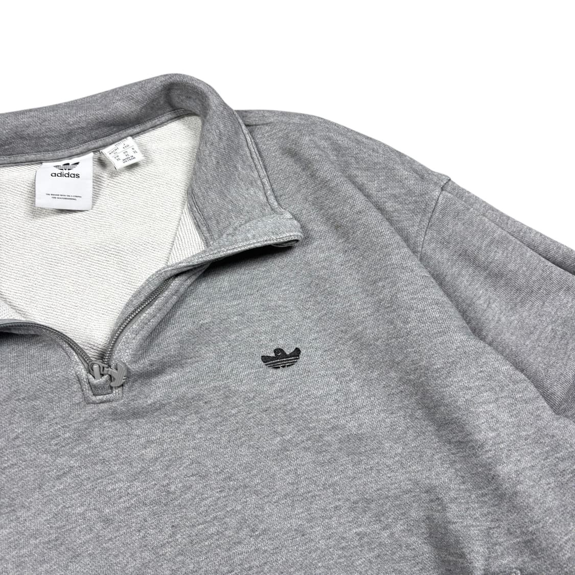 아디다스 그레이컬러 하프집 스웻셔츠 상품이미지2