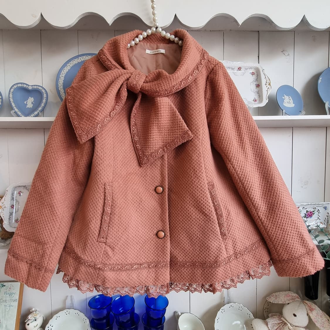 Axes Femme 리본 레이스  코트 상품이미지2