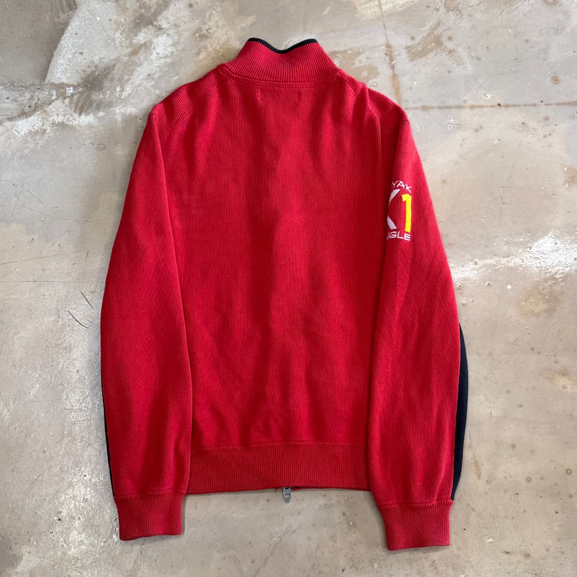 M 폴로랄프로렌 PRL1 레이싱 레드 니트 집업 상품이미지3