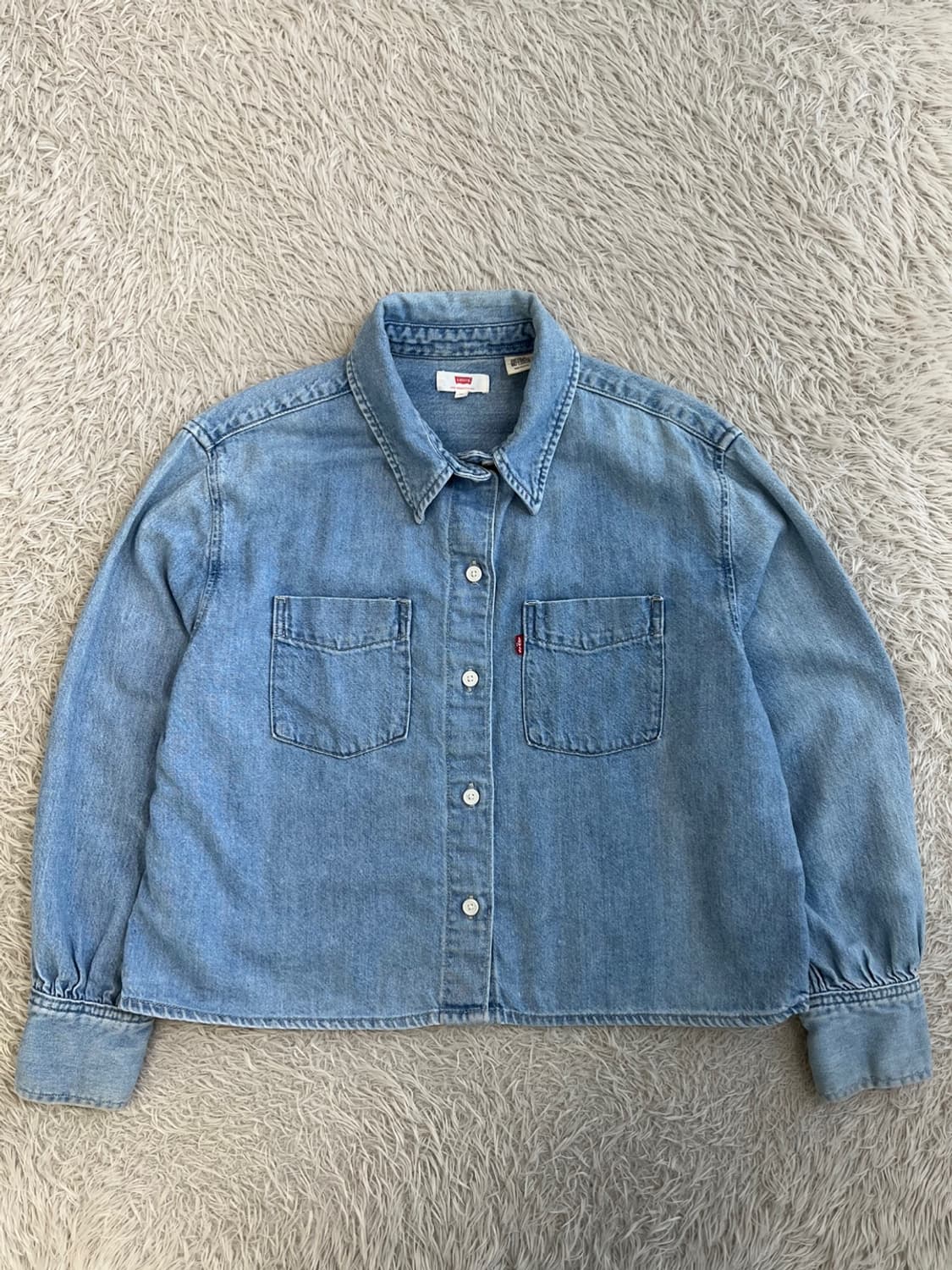 리바이스 크롭 데님 셔츠/#2600 상품이미지1