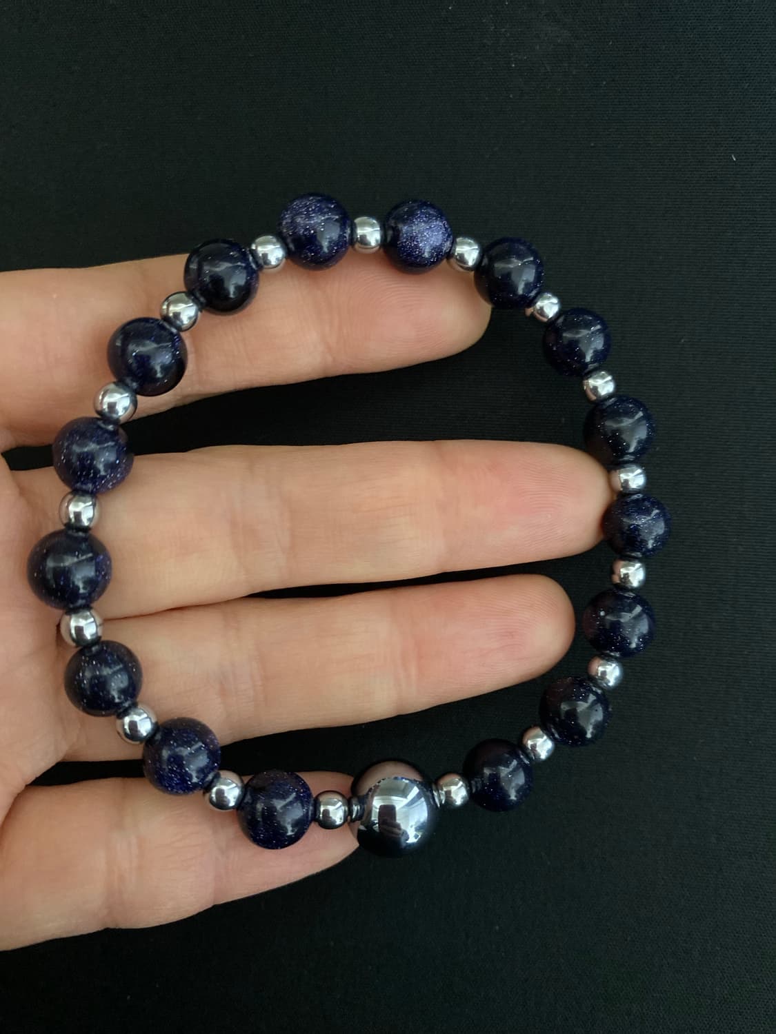 네이비 샌드스톤 팔찌 상품이미지2