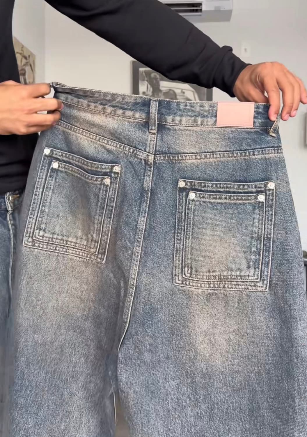 zicmade 핑크탭 베기 데님 14oz - 30 상품이미지2