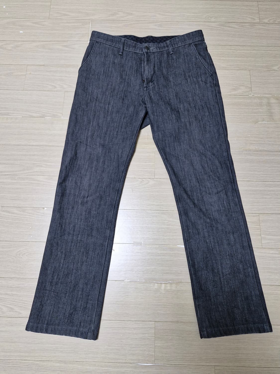 [32] EDWIN JAPAN 403 핀스트라이프 블랙진 일본제조 상품이미지1