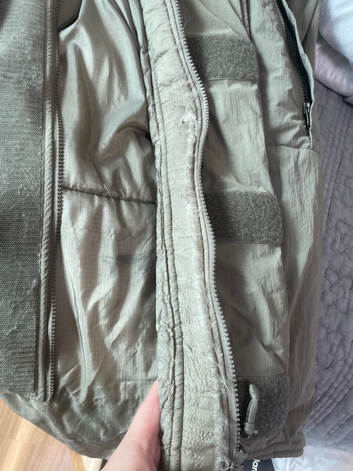 Mmw 빅실루엣 몬스터파카 올리브색상 m 상품이미지5