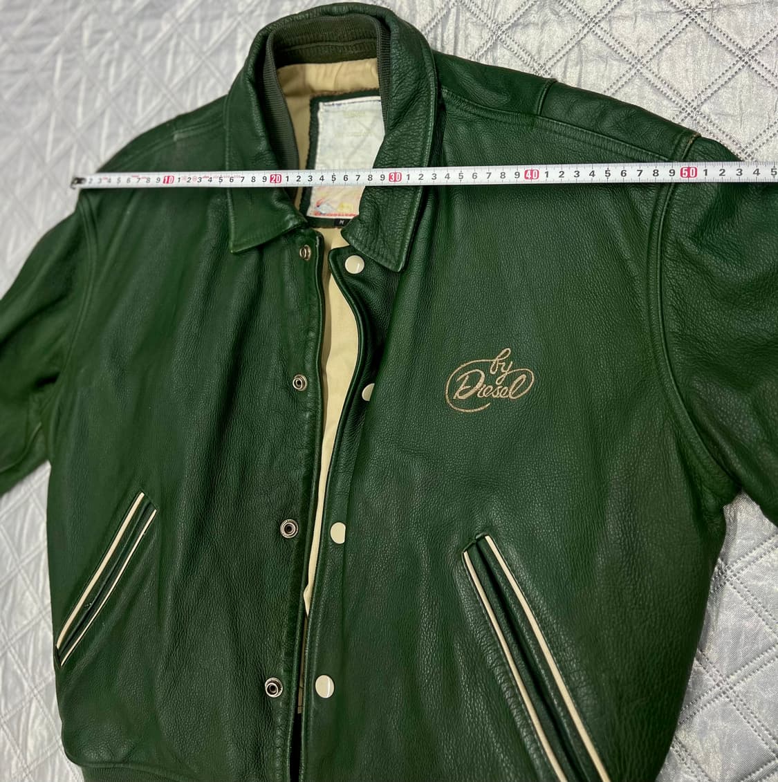 디젤(Diesel)  90년대 빈티지 레더 바시티 자켓 상품이미지5