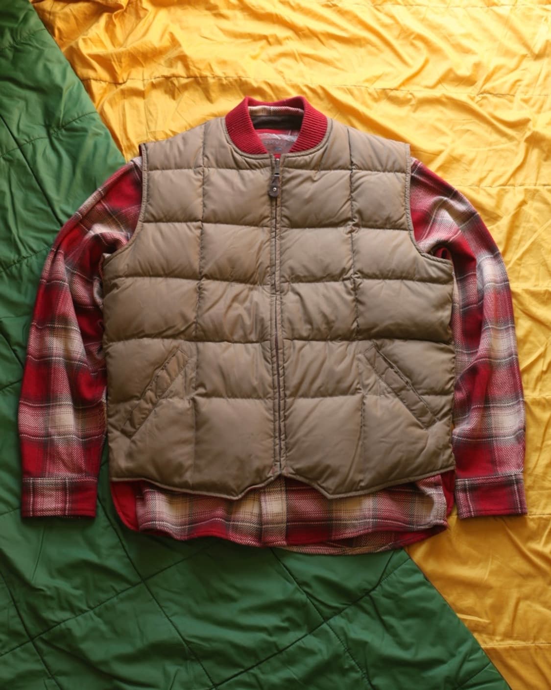 에디바우어 90s 리버시블 케네디언 구스다운 베스트 상품이미지1