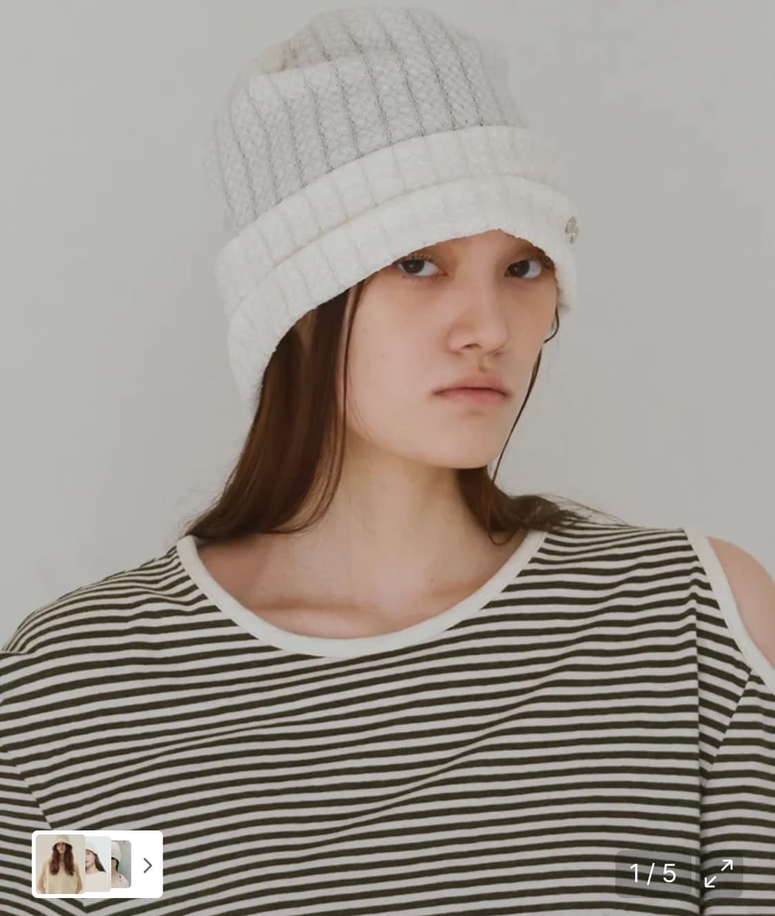 밀로우먼 심볼 레이스 비니 상품이미지1