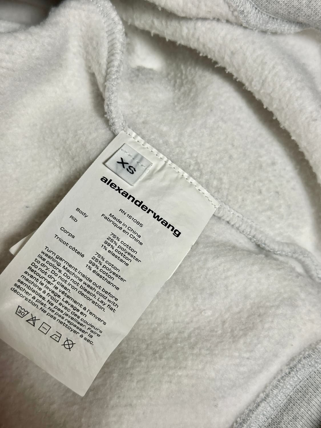 알렉산더왕 에센셜테리 스웻셔츠 XS 상품이미지4