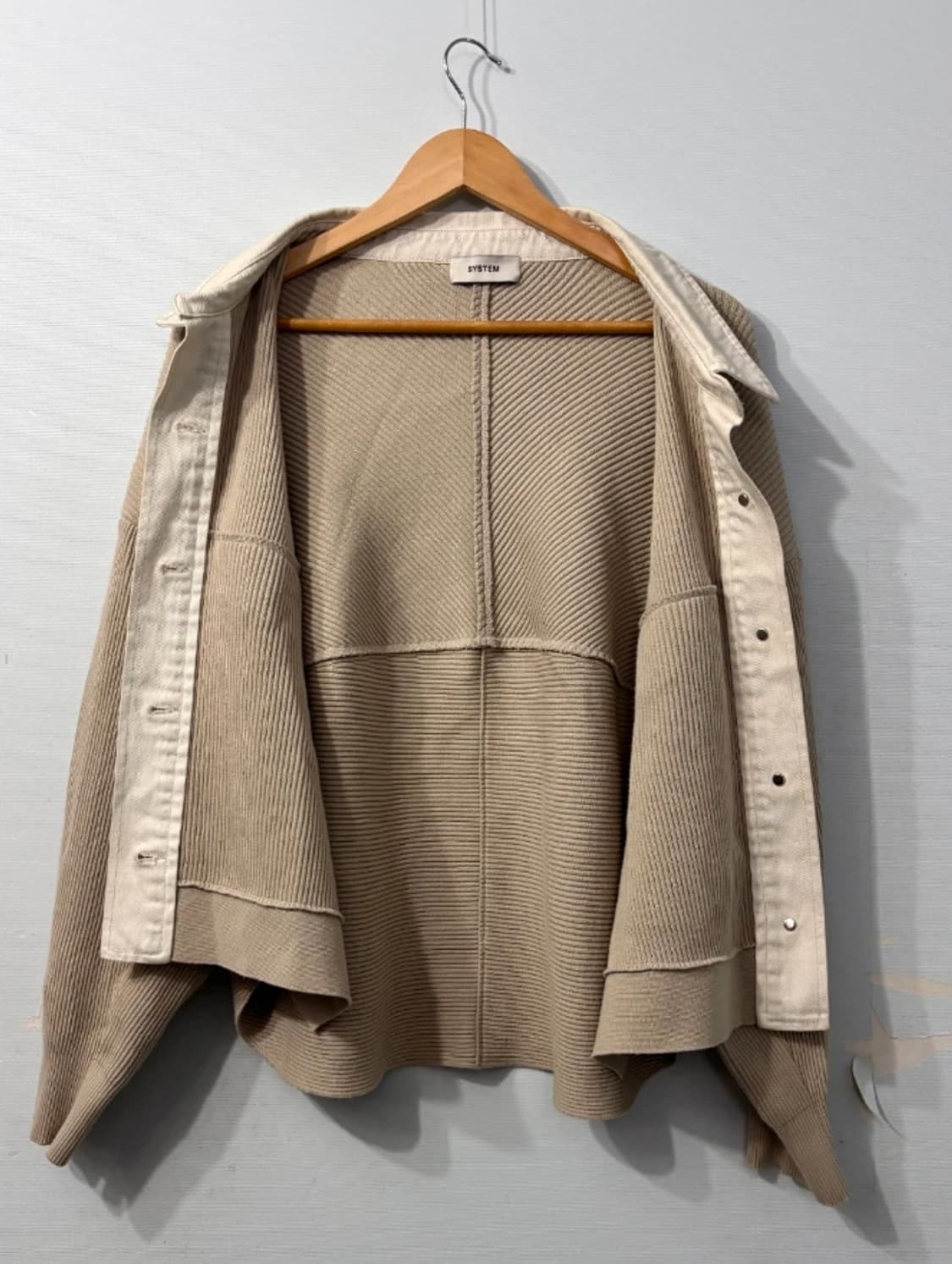 한섬 시스템 니트 셔츠 가디건 F 상품이미지3