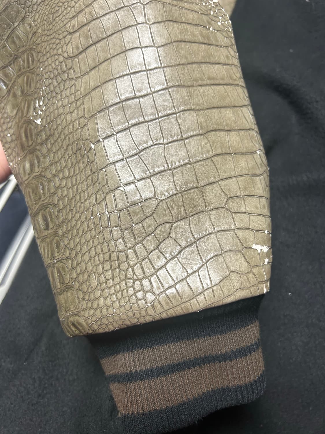 604서비스 바시티 자켓 카키  상품이미지5