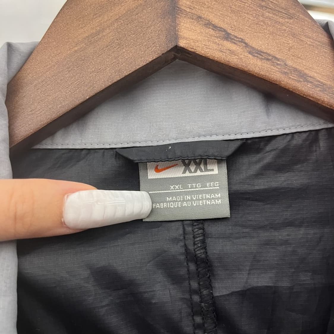 나이키 올드스쿨 레트로 배색 바람막이 자켓 XXL C10822 상품이미지5