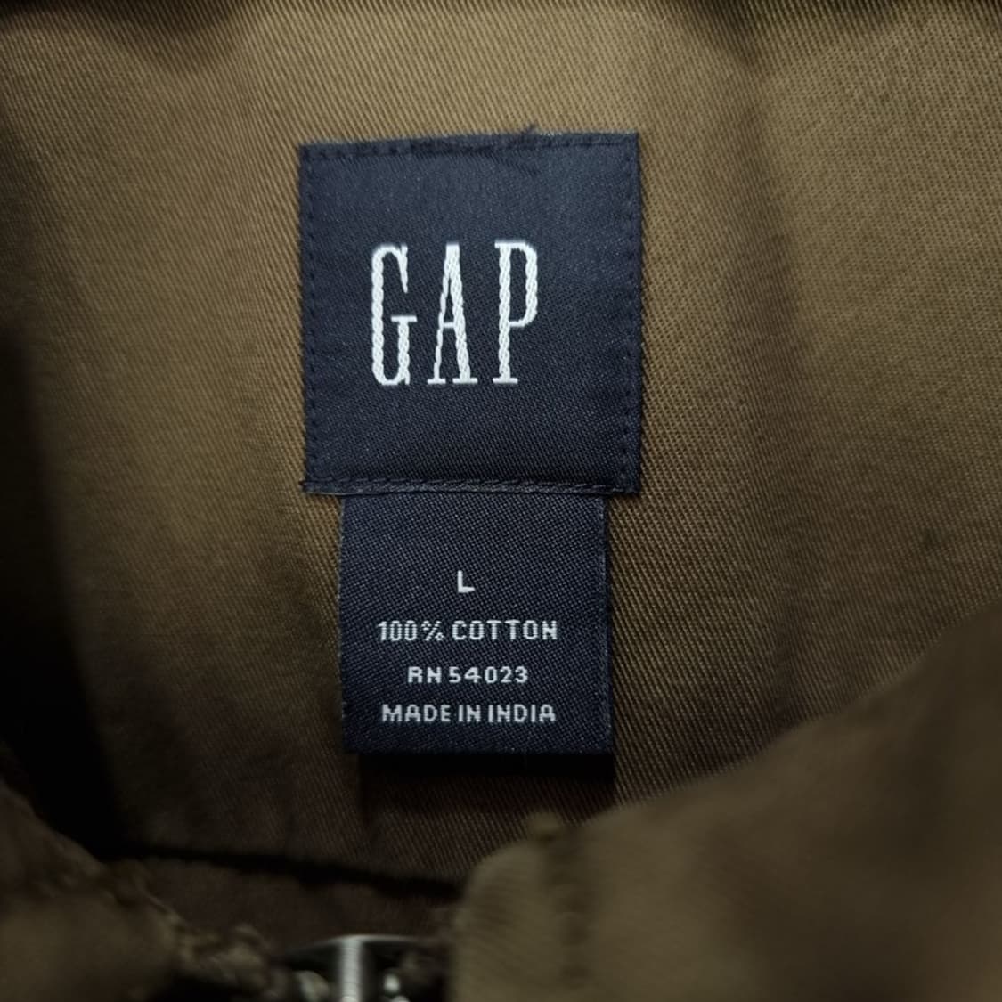 [갭] 빈티지 가공 코튼 트러커 자켓 카키 M19858 상품이미지6