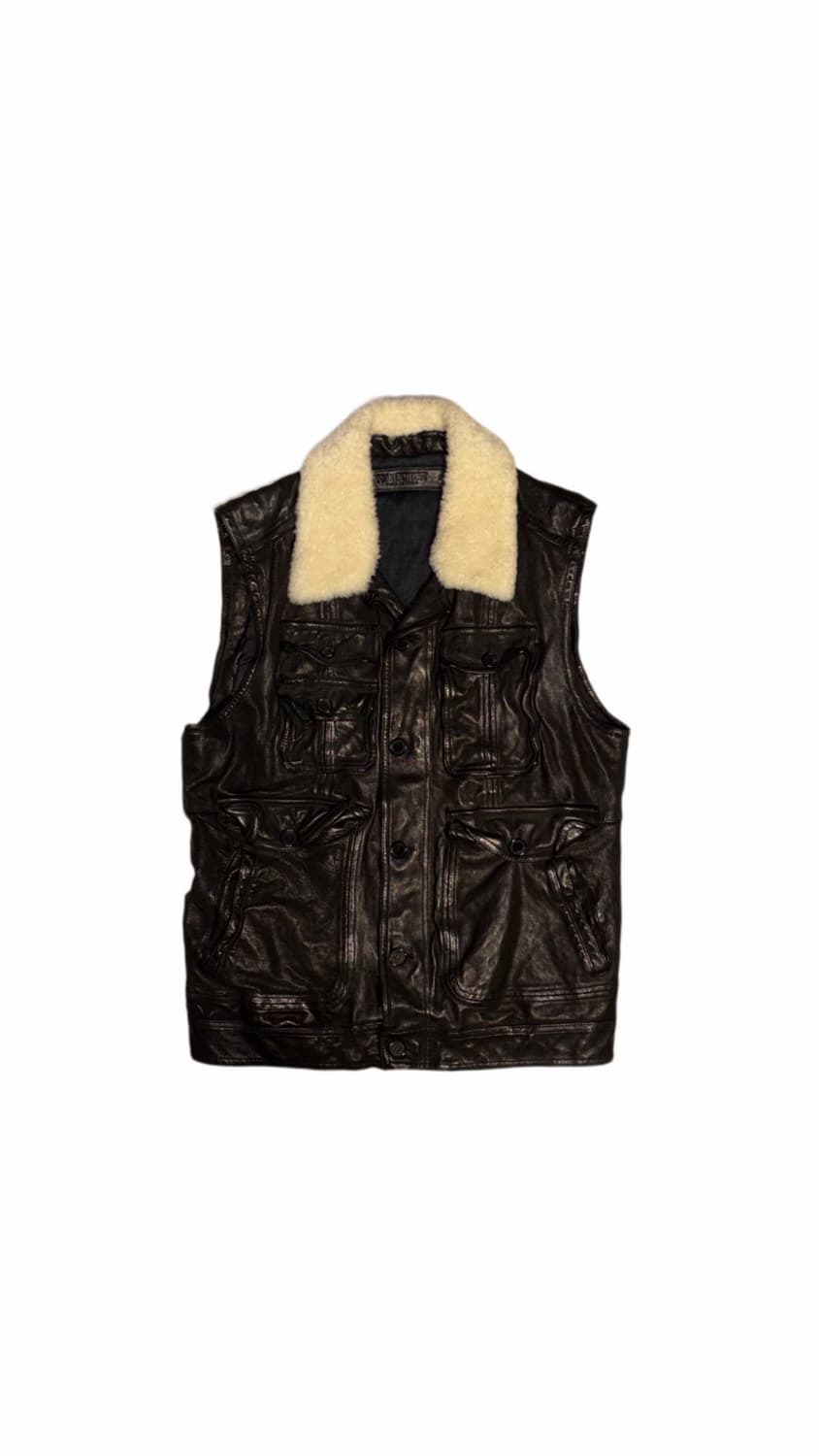 2010‘s Neil Barrett Fur Leather Vest 상품이미지1