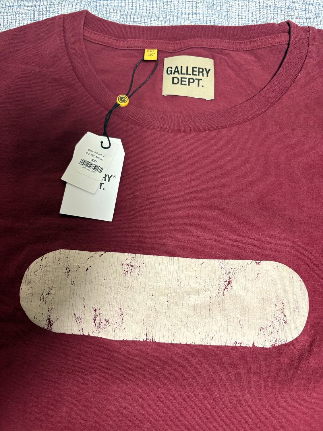 갤러리 디파트먼트 짐로고 반팔 마룬 2XL 상품이미지2