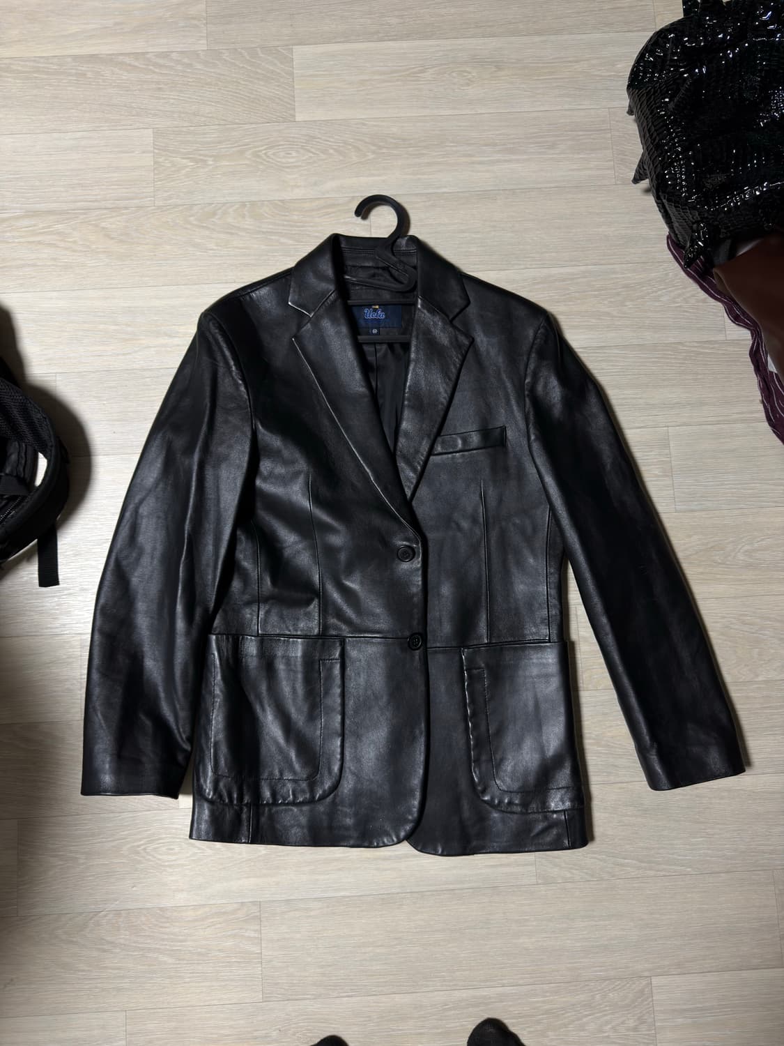 M~L 레더 블레이저 상품이미지1