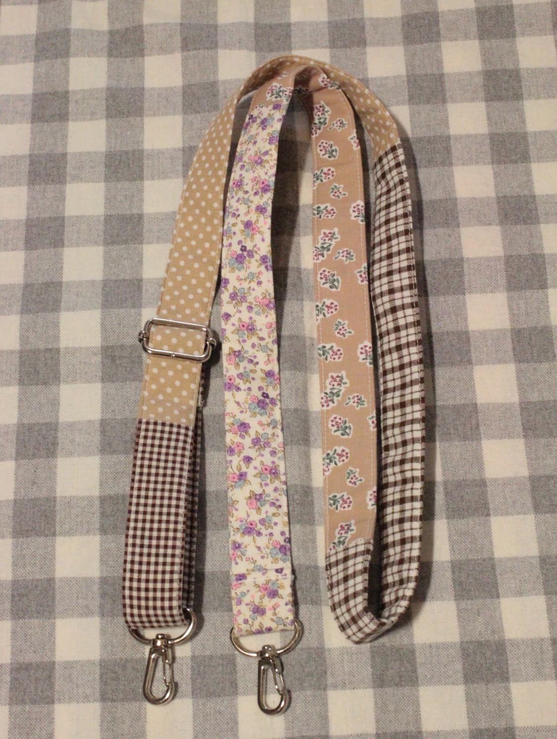 핸드메이드 패치워크 가방끈 숄더끈 상품이미지1