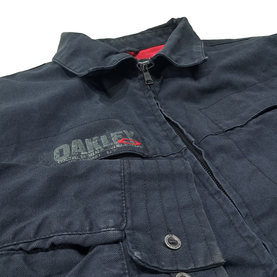 CL929 XL 오클리 00s 블랙 캔버스 워크 자켓 아우터 상품이미지6