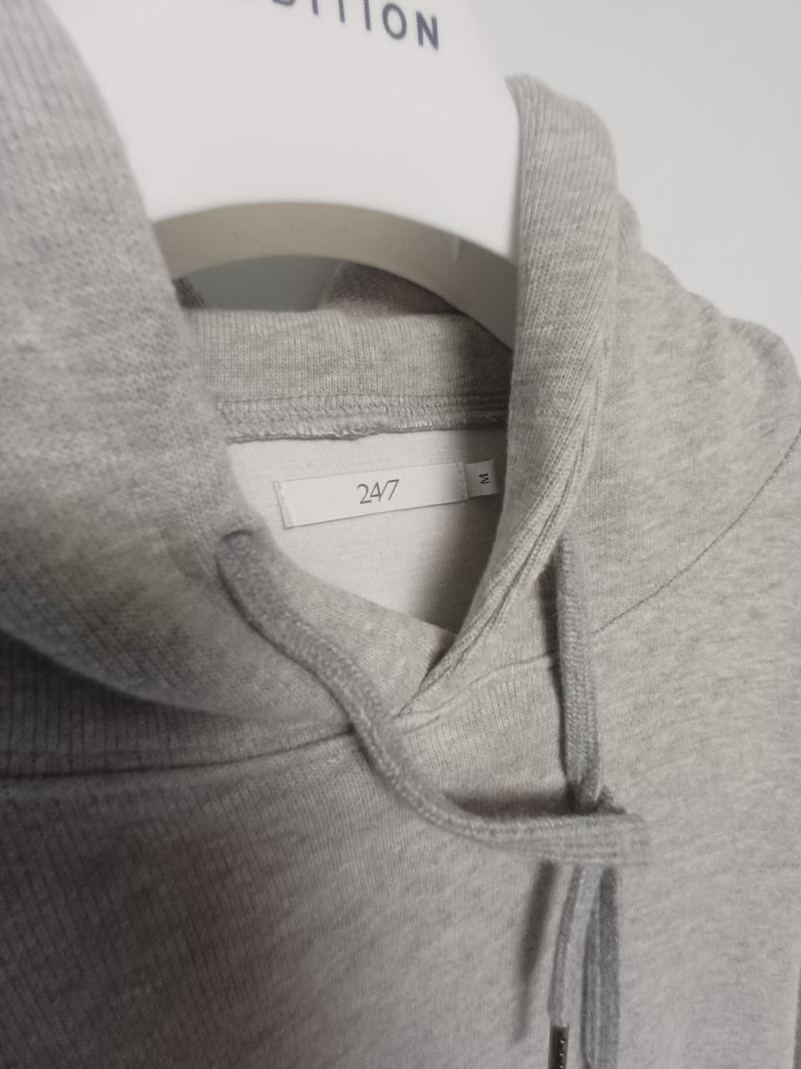 247시리즈 그레이 후드티 (오버핏) 상품이미지3