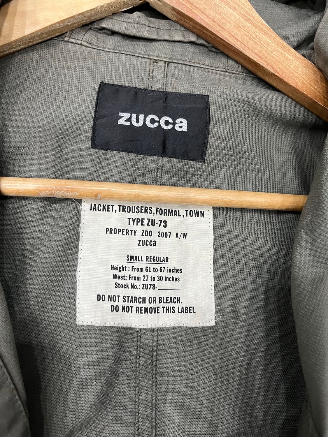 ZUCCA 주카 07AW 밀리터리 하이넥 자켓 우먼즈 Made in JA 상품이미지7
