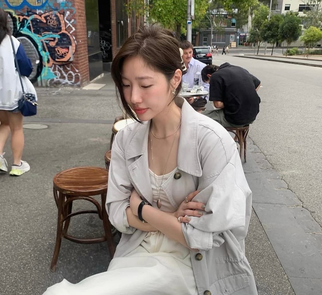 더릴 포켓 자켓 , 더릴 새틴스커트 (새상품) 2가지 코디 일괄판매 상품이미지7