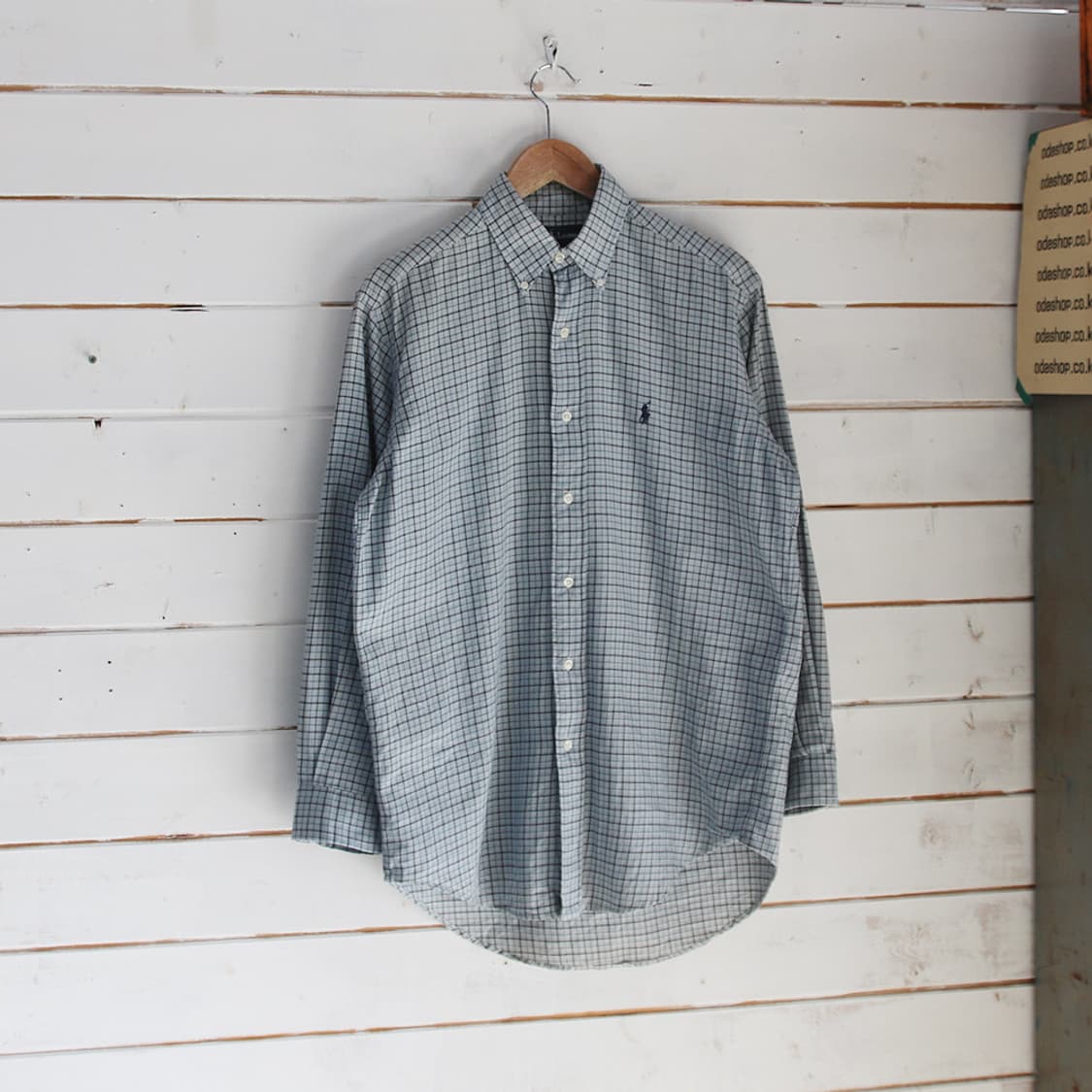 (착용컷) 폴로 랄프로렌 체크 셔츠 (남성용 100) 상품이미지1
