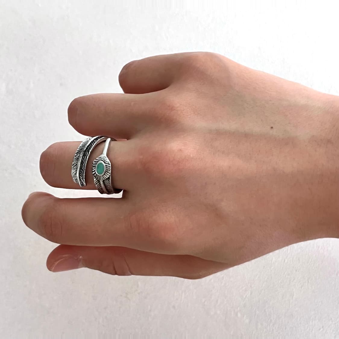 터키석 깃털 반지 상품이미지1