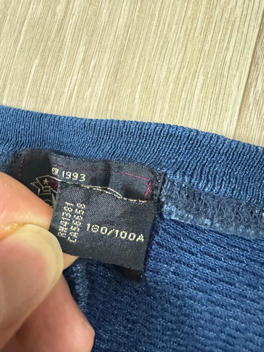 L 더블알엘 인디고 자카드 와플 니트 크루넥 / 헨리넥 상품이미지3