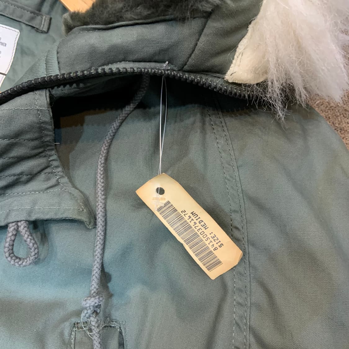 데드스탁)미군 오리지널 90s N-3B 콜드 파카 M 105 박스오염 상품이미지3