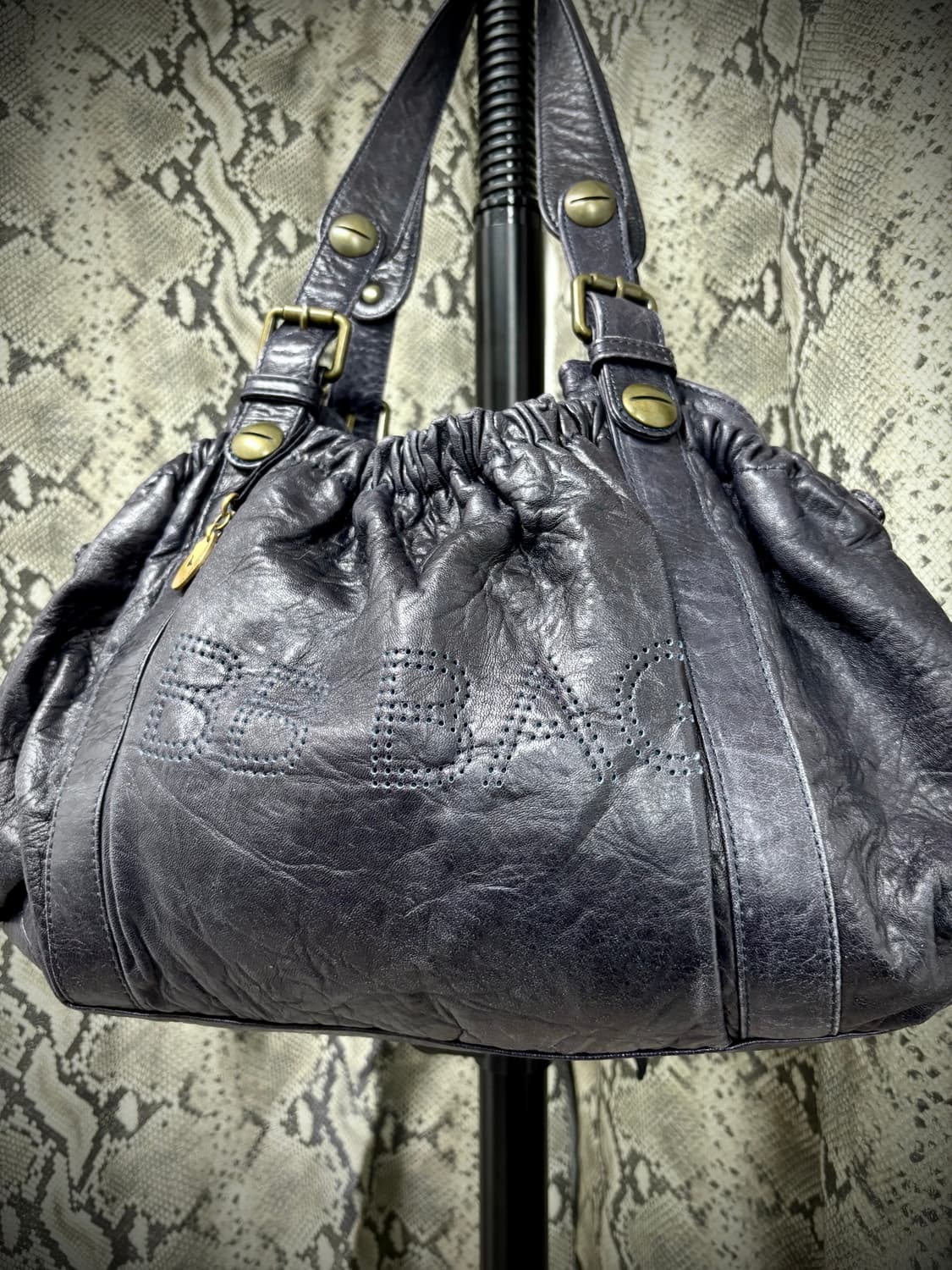 [GETARD DAREL Y2K] BB BAG Logo Purple Ov 상품이미지3