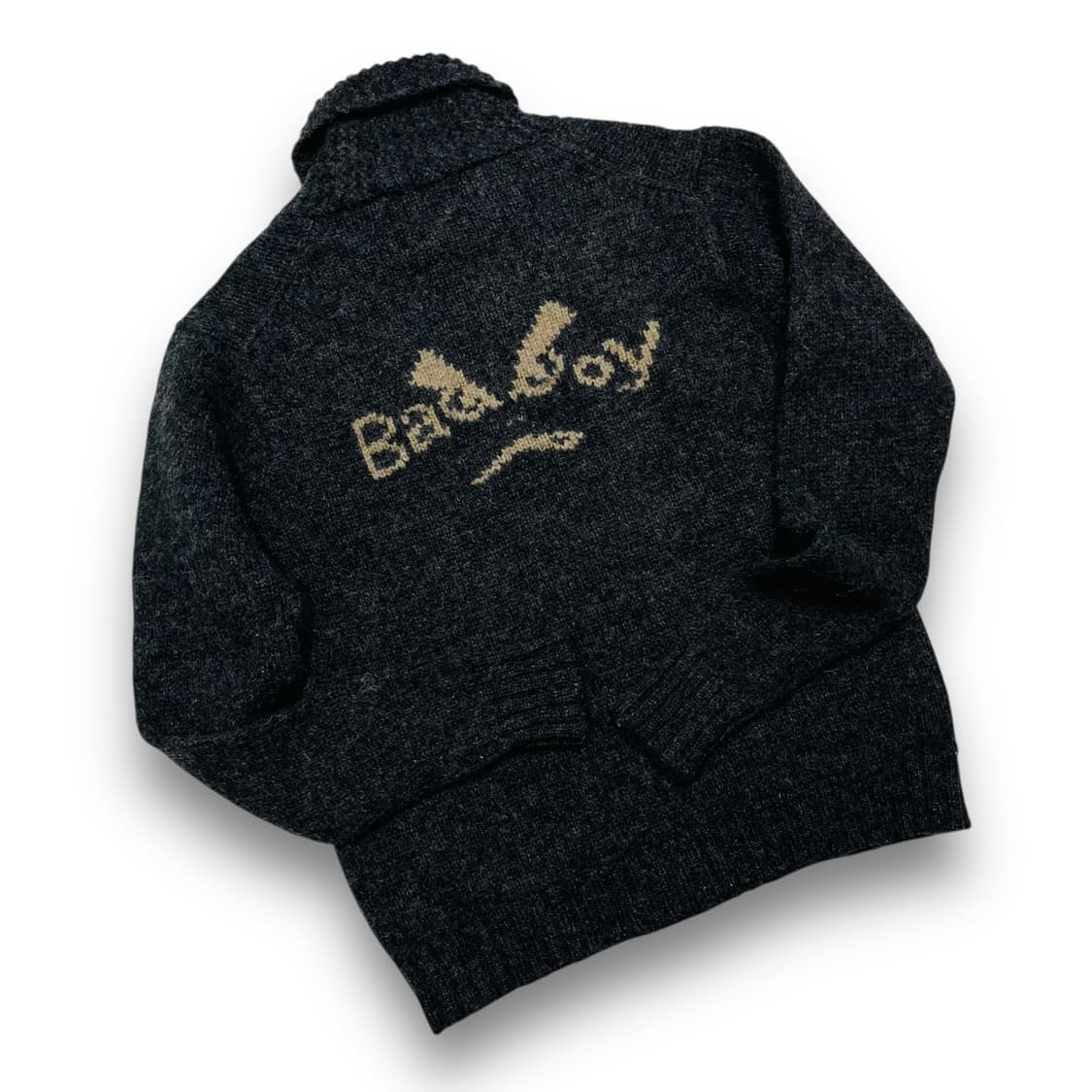 Bad boy 00s logo zip-up knitwear 상품이미지3