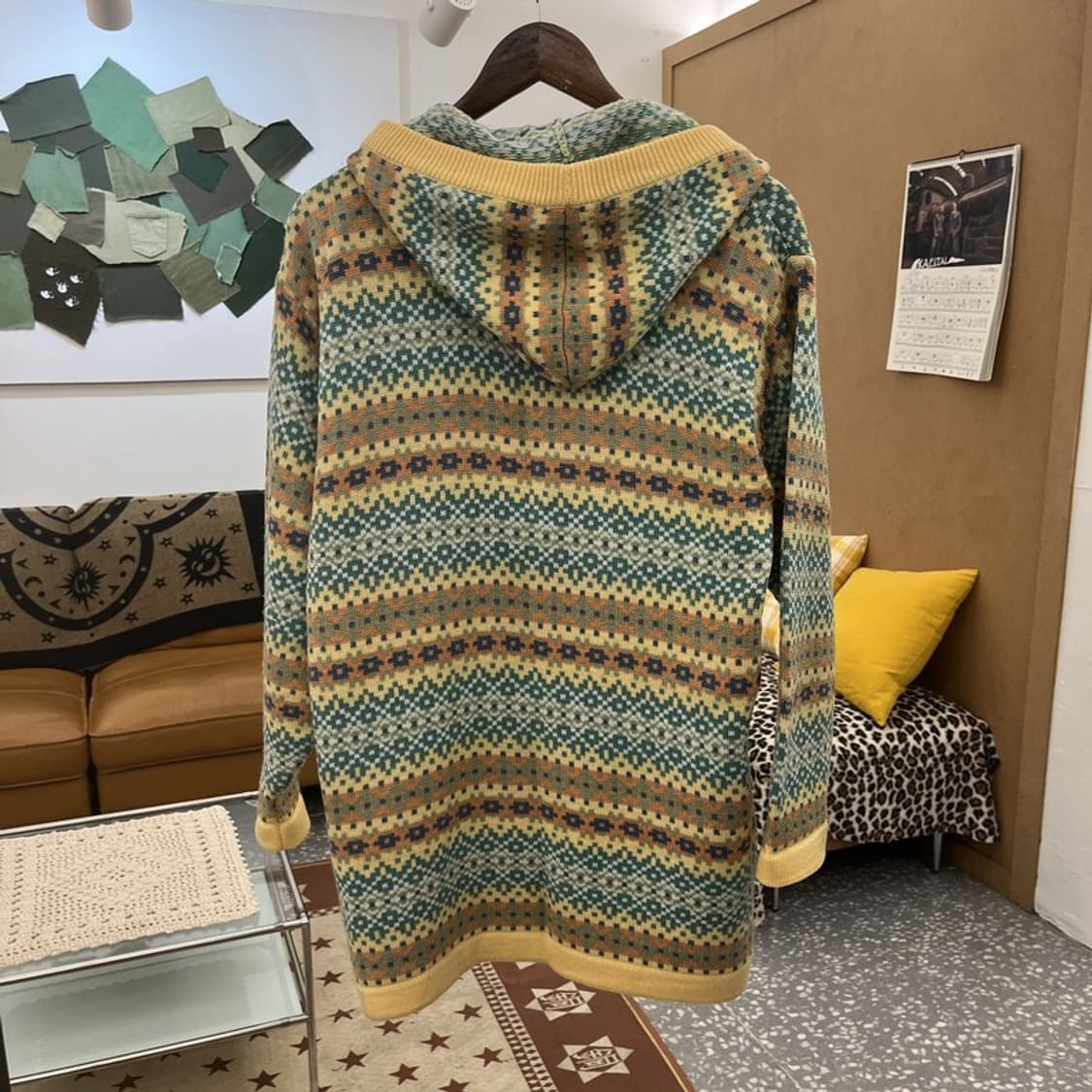 언더우드 코지 모리걸 에스닉 스프링 뜨개 후드 가디건 100 C10221 상품이미지4