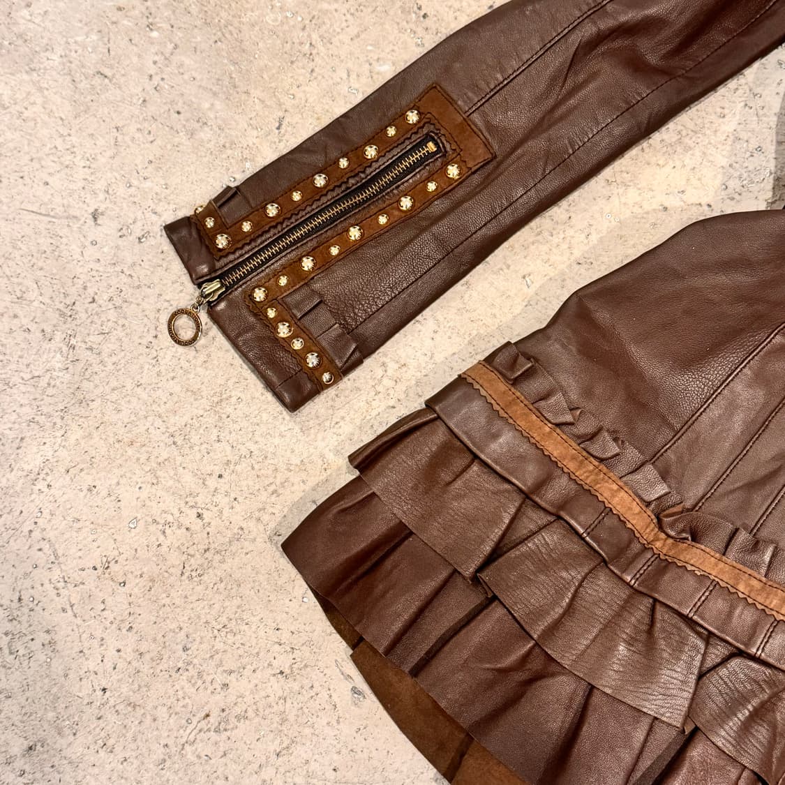 스터드 양가죽 자켓 상품이미지9