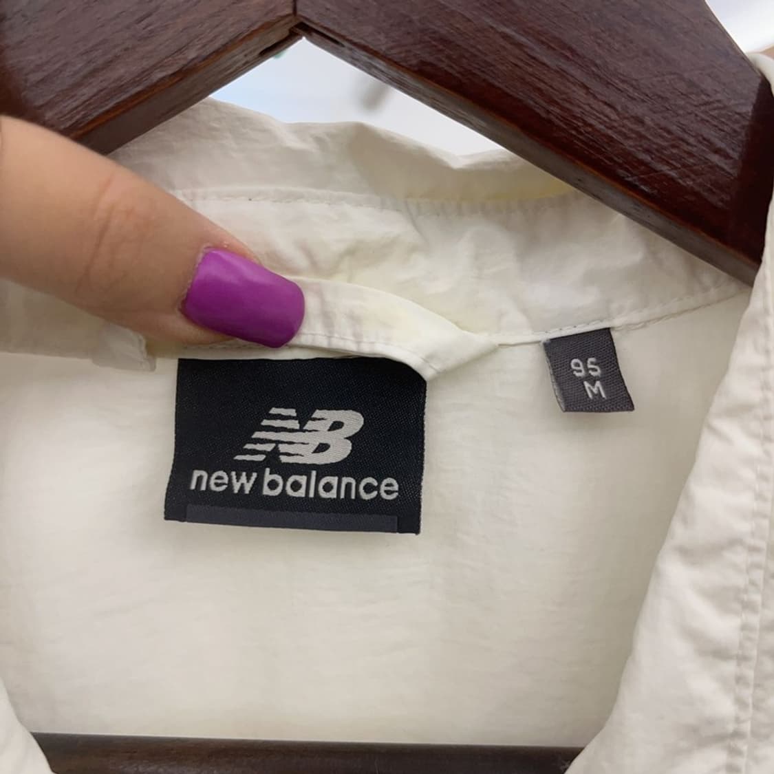 뉴발란스 올드스쿨 빈티지 투포켓 크림 워크 셔츠 M C07265 상품이미지5