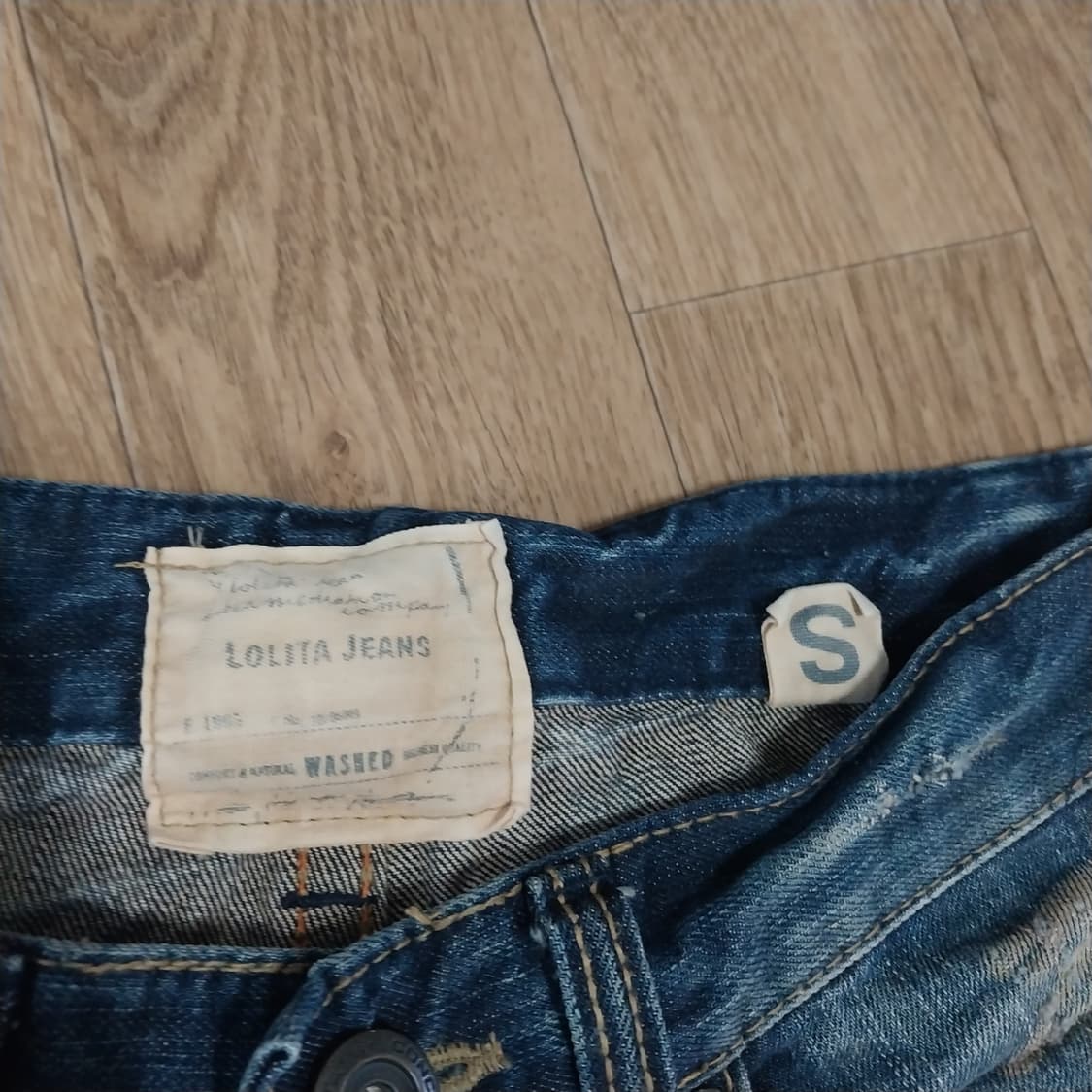 빈티지 남성 29 인치 데님 7부 상품이미지3