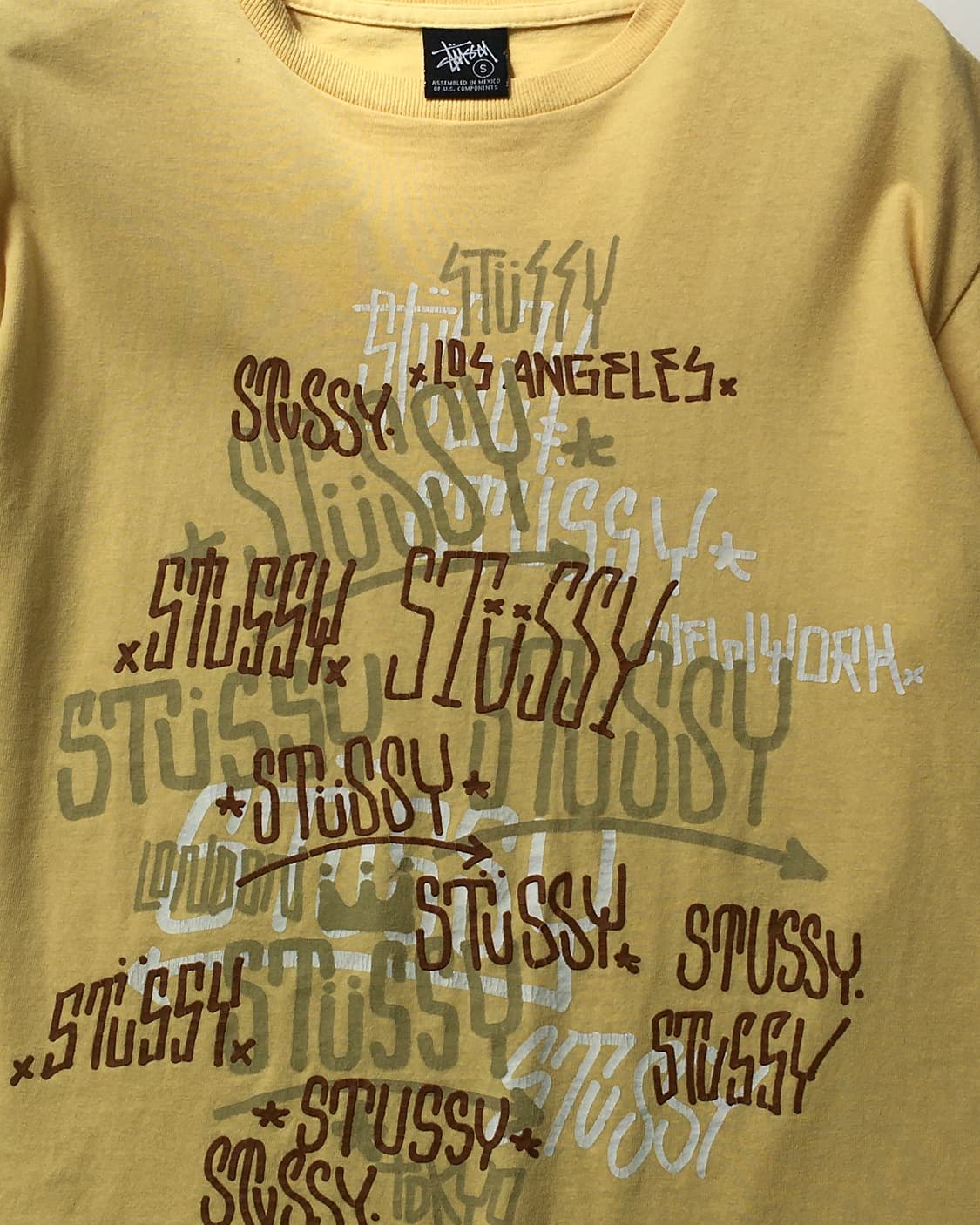 Stussy 스투시 옐로우 티셔츠    상품이미지6