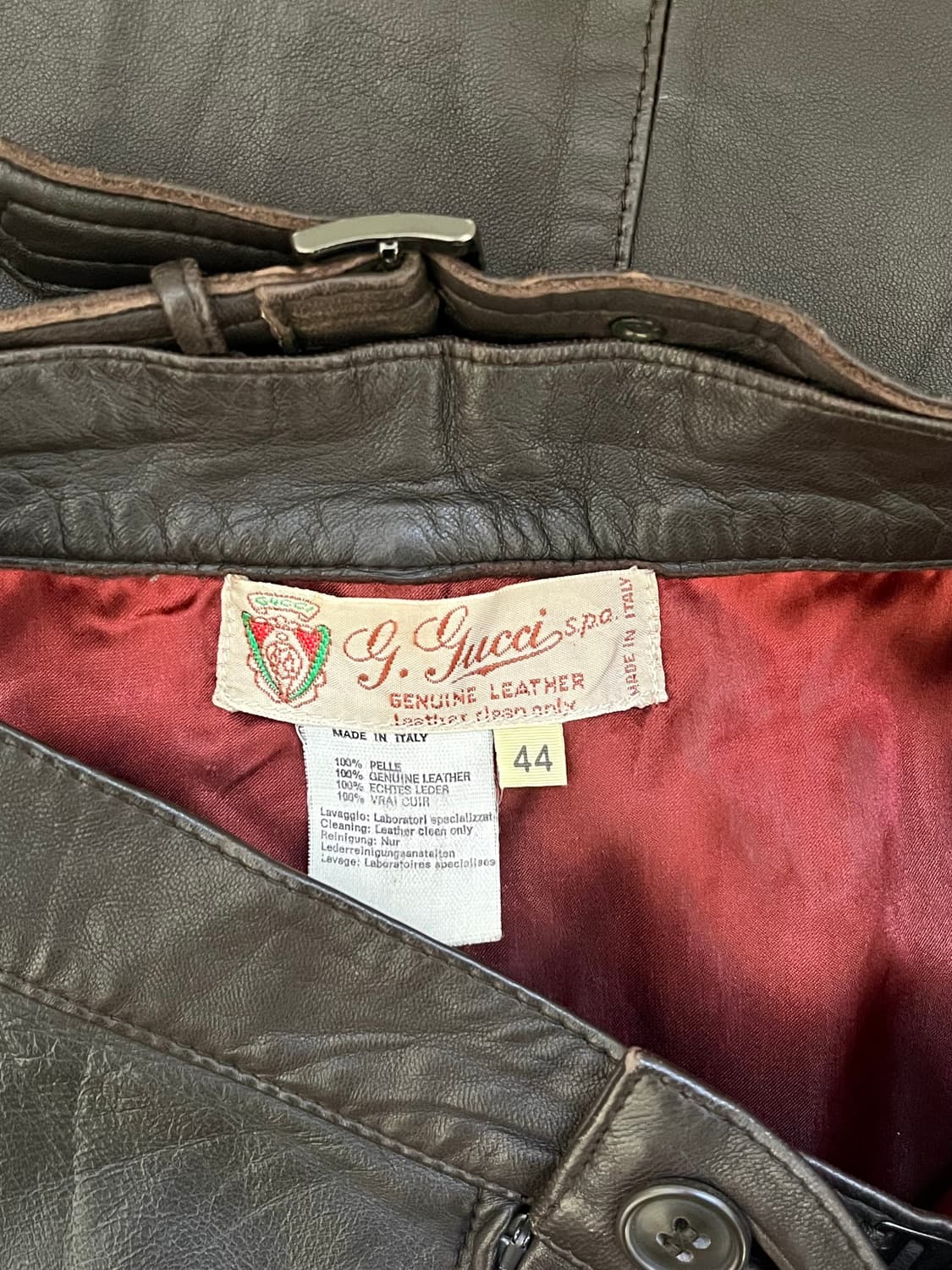 70’s Gucci 레더 스커트 상품이미지10