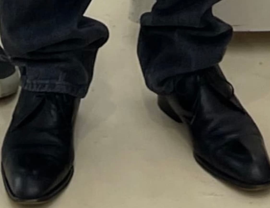 (42) 빈티지 캘빈 클라인 엘롱게이티드 토 더비슈즈 상품이미지1