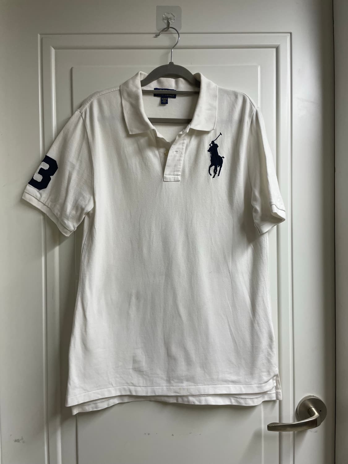 폴로 랄프로렌 빅포니 반팔 카라티 화이트 상품이미지1